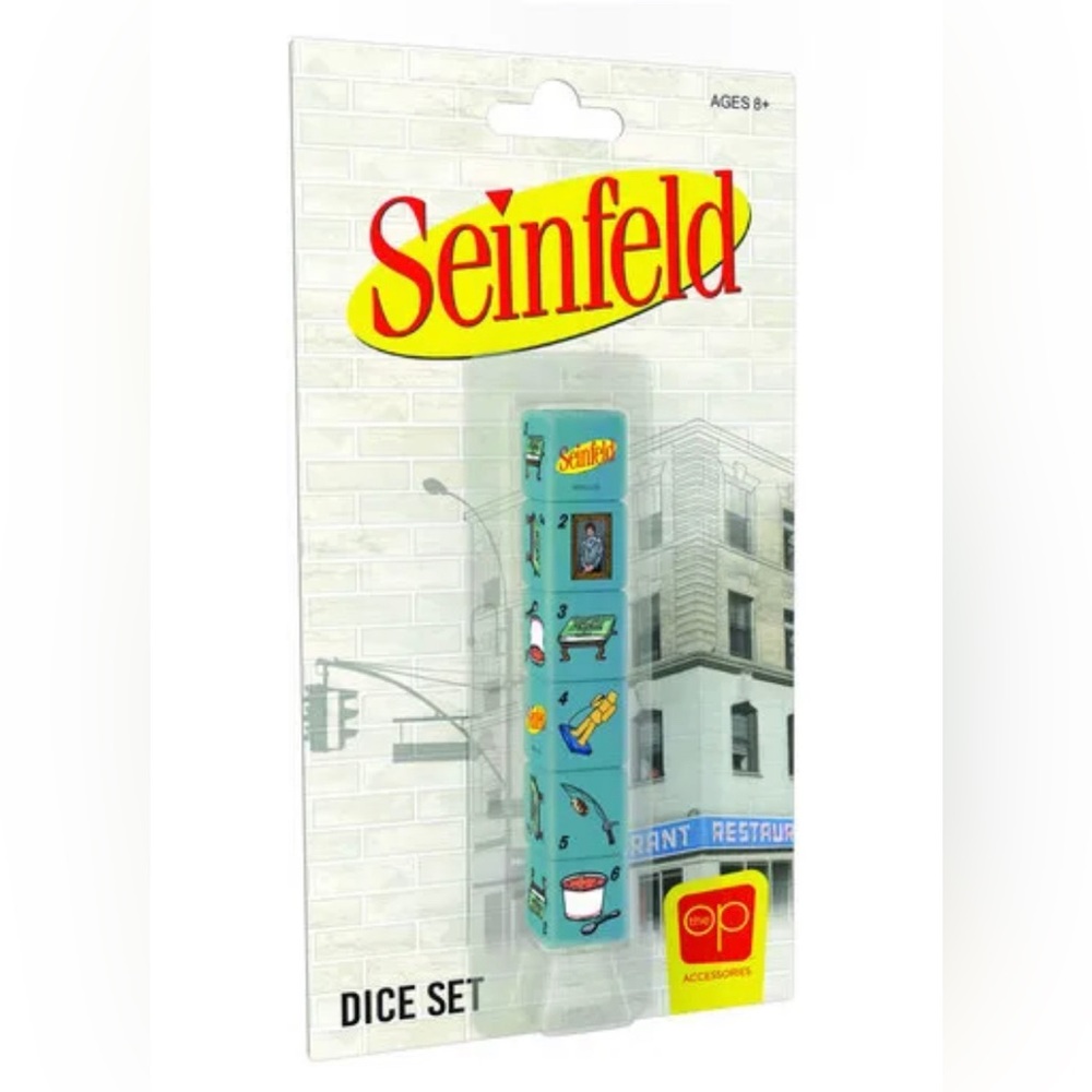 BNIB COLLECTIBLE SEINFELD 6PC DICE SET BY USOPOLY GREAT FOR GAME NIGHT